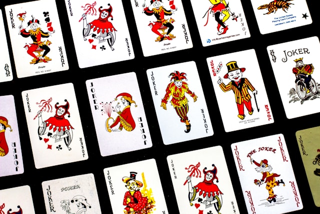 Background image of Joker cards